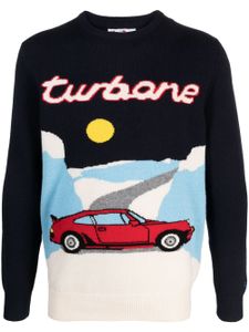 MC2 Saint Barth pull Turbone 61 en maille intarsia - Bleu
