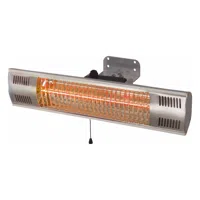 Vigo hangende terrasverwarmer 1500 watt
- 
- Kleur: Aluminium  
- Afmeting: 45 cm x 10 cm x 15 cm