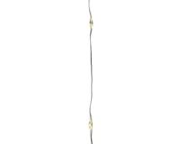 Micro led strengverlichting op batterij 195cm-40l zilver warm wit - Lumineo