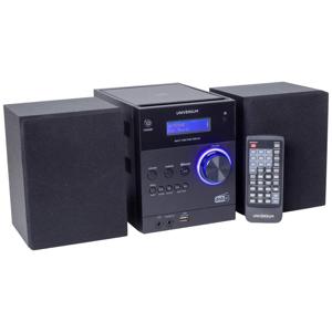 UNIVERSUM MS 300-21 Stereoset AUX, Bluetooth, CD, DAB+, FM, USB Acculaadfunctie, Incl. afstandsbediening, Incl. luidspreker, Wekfunctie 2 x 5 W Zwart