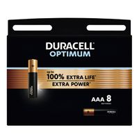 Batterij Duracell Optimum 100% 8xAAA - thumbnail