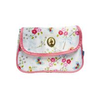 Cosmeticbag+flap Chinese Rose wit - thumbnail