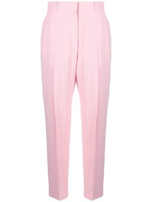 Alexander McQueen pantalon de tailleur à taille haute - Rose
