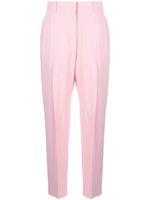 Alexander McQueen pantalon de tailleur à taille haute - Rose