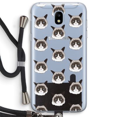 It's a Purrr Case: Samsung Galaxy J5 (2017) Transparant Hoesje met koord