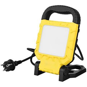 LED Bouwlamp met Stekker + Statief - Propa - 20 Watt - Helder/Koud Wit 6400K - Waterdicht IP54 - Kantelbaar