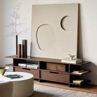 Ethnicraft TV-meubel 'Kabuki' Gevernist Teakhout, 200cm