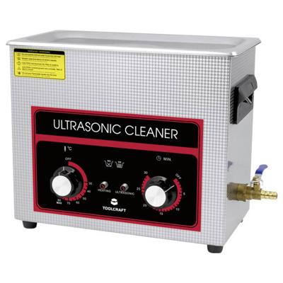 TOOLCRAFT USC-650 Ultrasoonreiniger Sieraden, Werkplaats, Kantoorartikelen 180 W 6.5 l Met verwarming, Met reinigingskorf