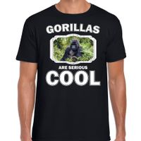 Dieren gorilla t-shirt zwart heren - gorillas are cool shirt