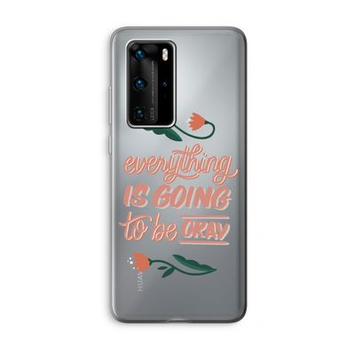 Optimistic flower girl: Huawei P40 Pro Transparant Hoesje