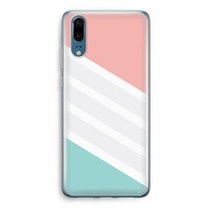 Strepen pastel: Huawei P20 Transparant Hoesje