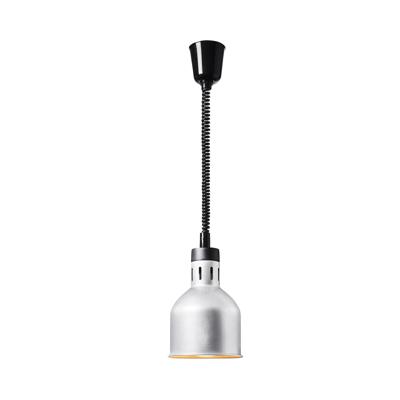 warmtelamp - zilver - 17.5 x 17.5 x 29 cm - Royal Catering - staal - in hoogte verstelbaar