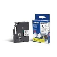 Originele inkt cartridge Brother TZe-S211 Zwart Wit/Zwart Zwart/Wit