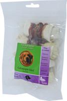 Natuurlijke Snack kluif geknoopt met eend 10 cm zak a 4st - Gebr de boon