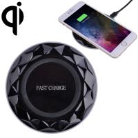 DC5V Input Diamond Qi standaard snel opladen draadloze lader, kabel lengte: 1m, voor iPhone X & 8 & 8 Plus, Galaxy S8 & S8 PLUS, Huawei, Xiaomi, LG, N