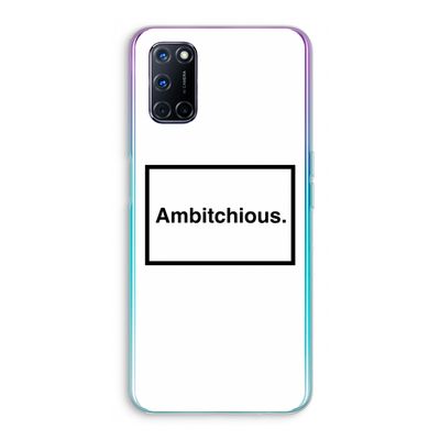 Ambitchious: Oppo A52 Transparant Hoesje