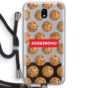 Koekerond: Samsung Galaxy J5 (2017) Transparant Hoesje met koord