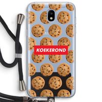 Koekerond: Samsung Galaxy J5 (2017) Transparant Hoesje met koord