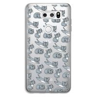 Poezen: LG V30 Transparant Hoesje