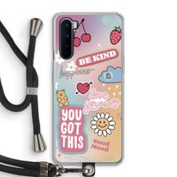 Positivity: OnePlus Nord Transparant Hoesje met koord Positivity: OnePlus Nord Transparant Hoesje met koord