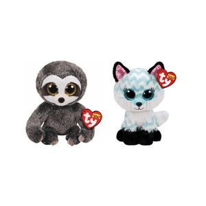 Ty - Knuffel - Beanie Boo's - Dangler Sloth & Atlas Fox