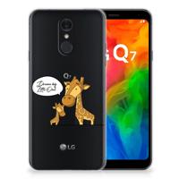 LG Q7 Telefoonhoesje met Naam Giraffe LG Q7 Telefoonhoesje met Naam Giraffe