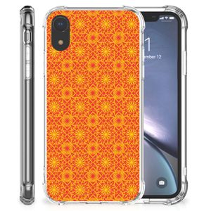 Apple iPhone Xr Doorzichtige Silicone Hoesje Batik Oranje