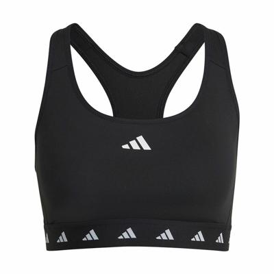 Sportbeha Adidas Essentials Pwr Ms Zwart - Maat: XS