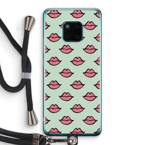 Lipjes: Huawei Mate 20 Pro Transparant Hoesje met koord