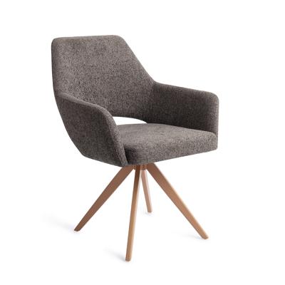 Jesper Home Draaibare Eetkamerstoel 'Yanai' Turn Peach, kleur Amazing Grey