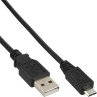 InLine USB A/Micro-USB B USB-kabel 0,5 m USB 2.0 Zwart