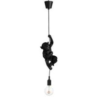 J-Line Lamp Aap Hangend Polyresin Zwart