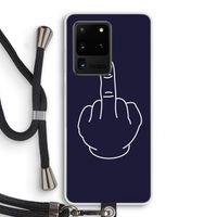 F**k U: Samsung Galaxy S20 Ultra Transparant Hoesje met koord