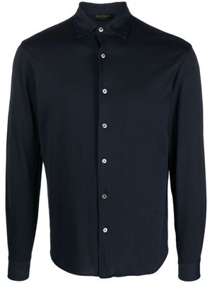 Dell'oglio chemise en coton à manches longues - Bleu