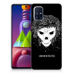 Silicone Back Case Samsung Galaxy M51 Skull Hair