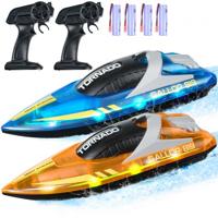 VEVOR 2x RC Boot Op afstand bestuurbare raceboot Speedboot Scheepsboot 2,4 GHz 12 km / u