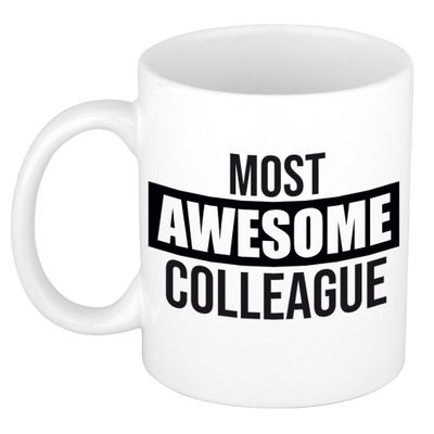 1x stuks collega cadeau mok / beker most awesome colleague 1x stuks collega cadeau mok / beker most awesome colleague