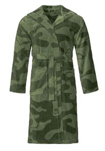 Camouflage badjas legergroen - met capuchon - Vossen