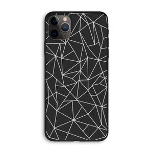 Geometrische lijnen wit: iPhone 11 Pro Max Biologisch afbreekbaar hoesje