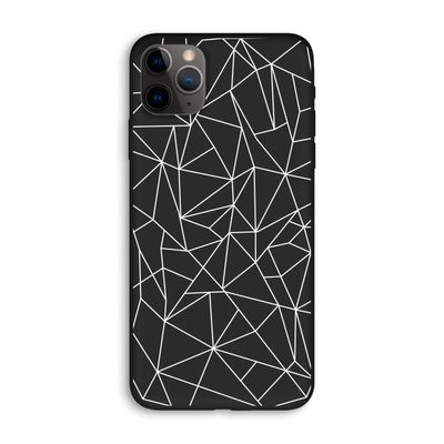 Geometrische lijnen wit: iPhone 11 Pro Max Biologisch afbreekbaar hoesje