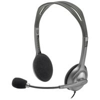 Logitech H111 On Ear headset Computer Kabel Stereo Grijs Ruisonderdrukking (microfoon)