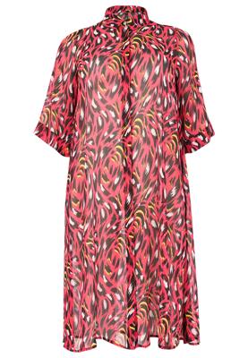 Yoek Blouse A-lijn WILDCAT | Roze | Maat 58/60