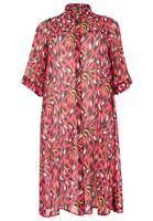 Yoek Blouse A-lijn WILDCAT | Roze | Maat 38/40