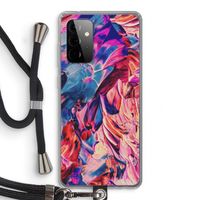 Pink Orchard: Samsung Galaxy A72 5G Transparant Hoesje met koord