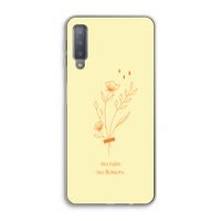 No rain no flowers: Samsung Galaxy A7 (2018) Transparant Hoesje