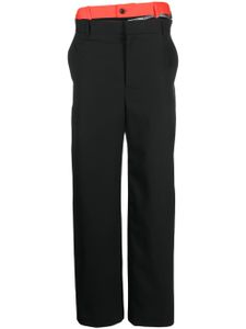 Y/Project pantalon ample à taille contrastante - Noir