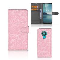 Nokia 3.4 Hoesje White Flowers Nokia 3.4 Hoesje White Flowers