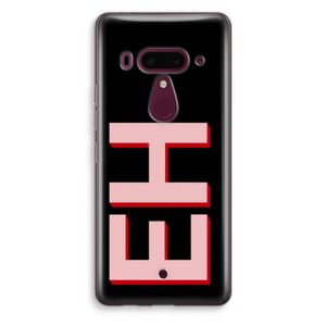 Monogram: HTC U12+ Transparant Hoesje