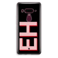 Monogram: HTC U12+ Transparant Hoesje