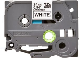 Brother TZe tape voor P-Touch 24 mm, zwart op wit